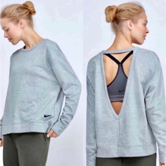 NIKE Dry Open Back Sweatshirt - Picture 3 of 4